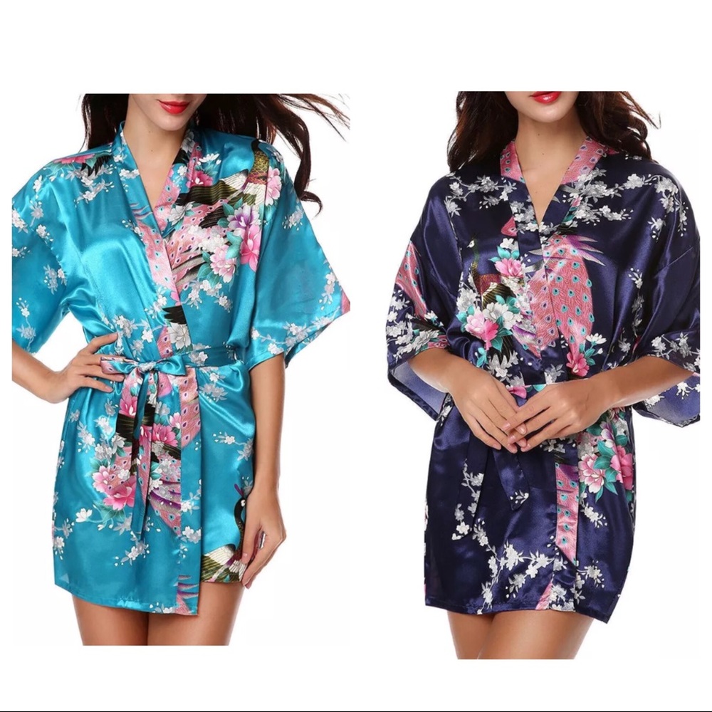 Both: Bridesmaids or Peacock Robes
